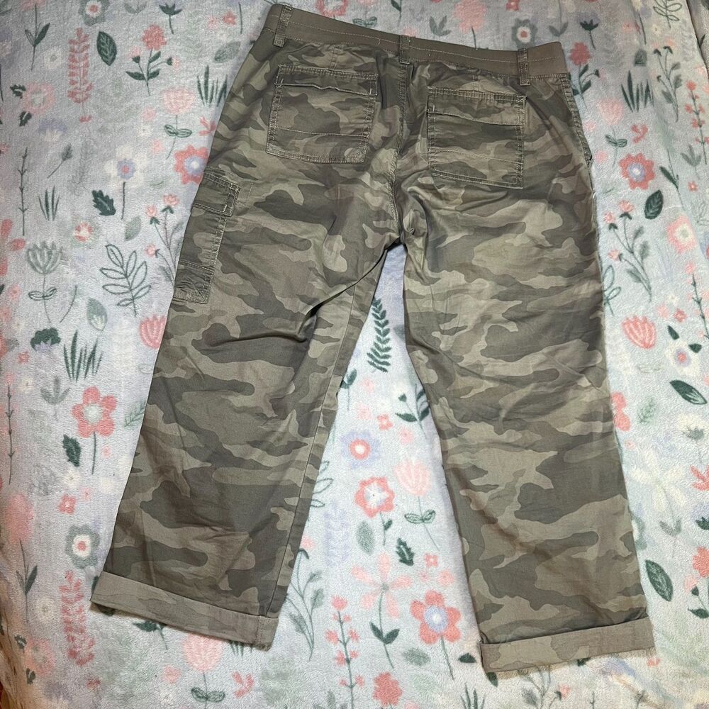 Sonoma Camouflage Capris 6 - Gorpcore Utility Military Grunge Indie Military Y2K - Picture 5 of 8